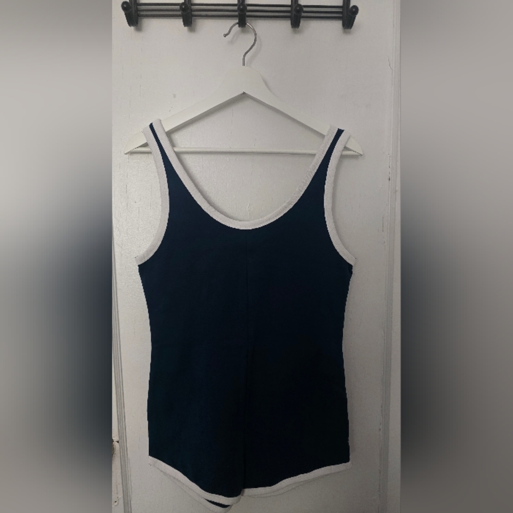 Navy Blue Sleeveless Women's Top